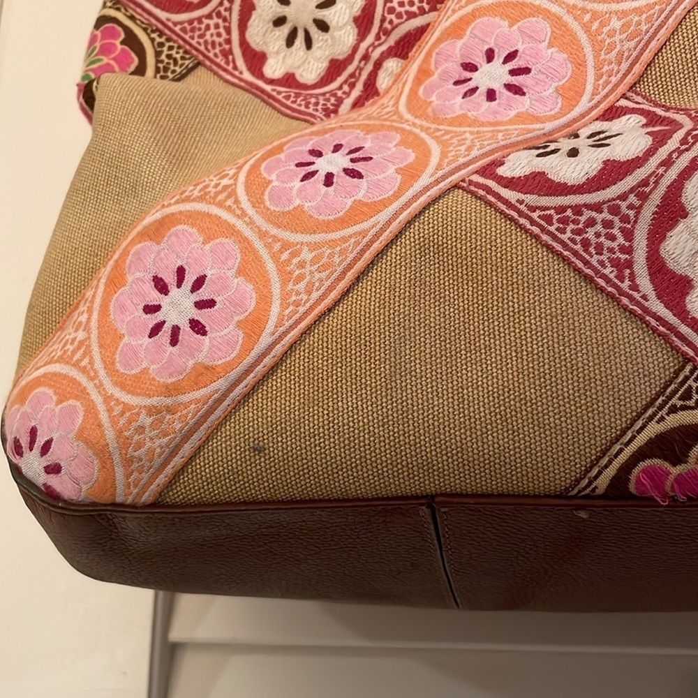 Hadley Pollet Large Zinnia Departure Leather Braided Weekender - Picture 7 of 16